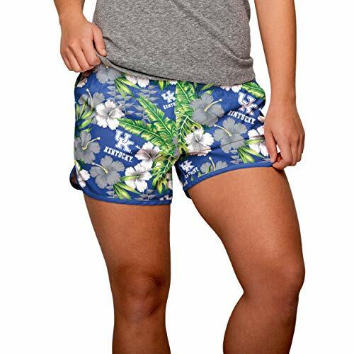FOCO NCAA Women's Kentucky Wildcats Tropical Breeze Floral Shorts - Picture 5 of 5