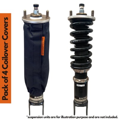 4er PACK 35cm UNIVERSAL GEWINDEFAHRWERK HÜLLEN STOSSSOCKEN FÜR BC OHLINS HSD