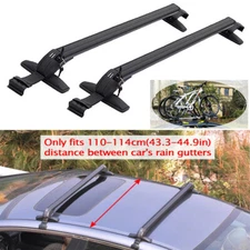 Car Top Roof Rail Luggage Rack Baggage Carrier Aluminum Alloy w/ Antitheft Lock