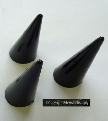 Jewelry displays 3 stacking Finger ring displays black plastic ring stands JD063 - Picture 4 of 5