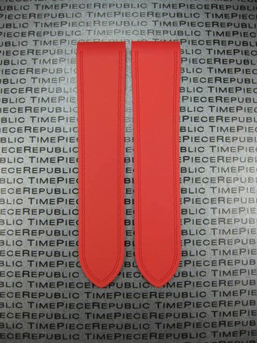 20 mm PU Kautschuk Armband Schließe Uhrenarmband Set CARTIER SANTOS 100 Medium 32 mm Rot - Bild 4 von 10
