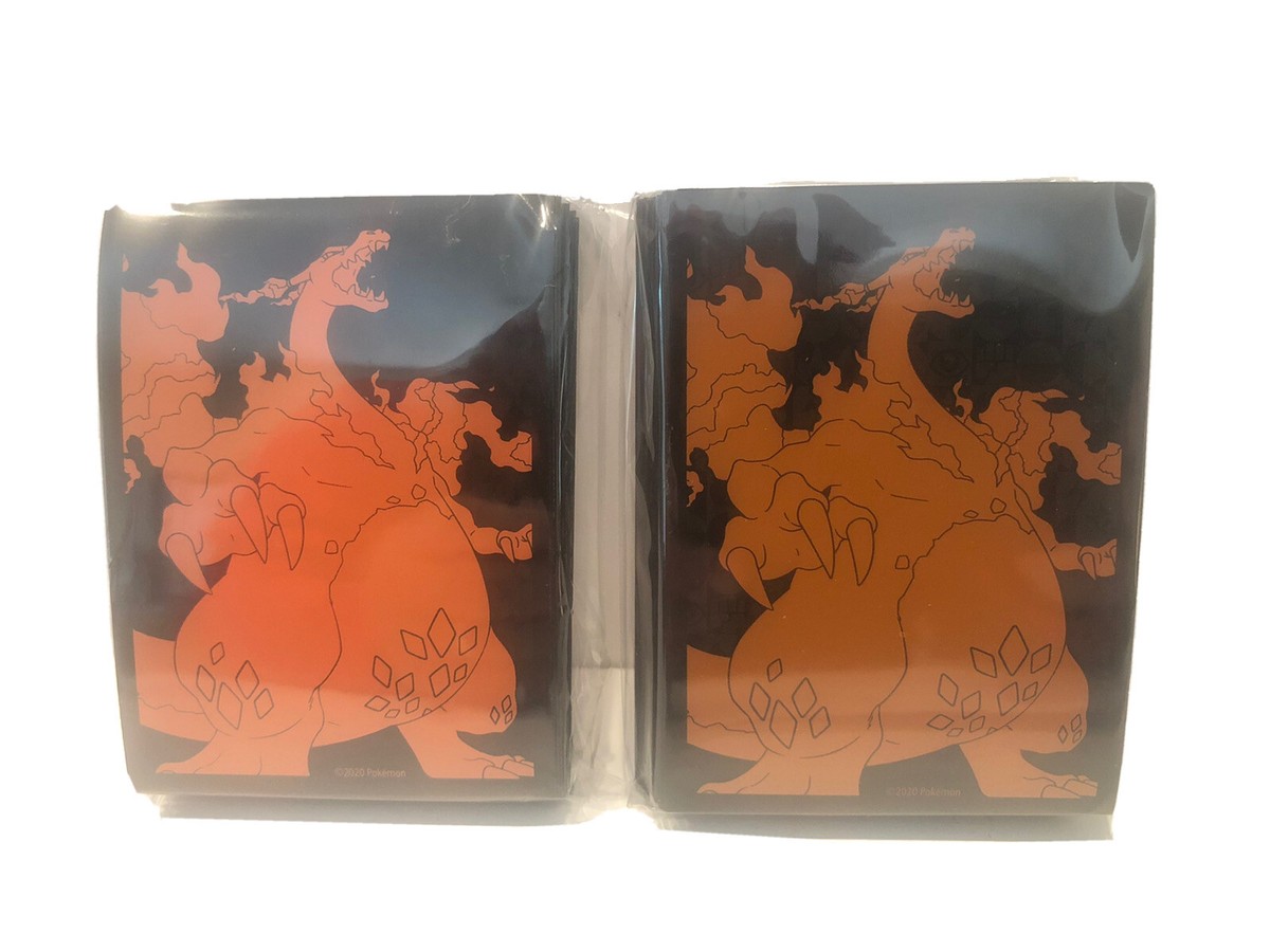 Pokemon Champions Path Charizard VMAX Card Sleeves (2) Orange/Black 2020