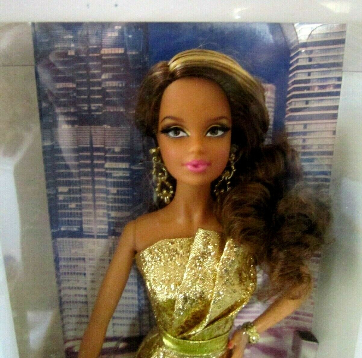 barbie the look city shine redhead doll