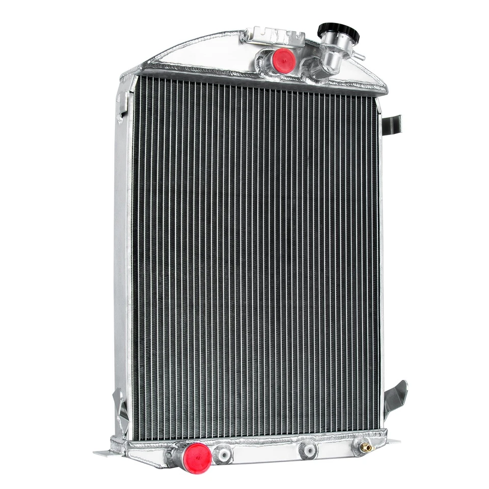 4 Row Aluminum Radiator for 1930-1931 Ford Model A AT For Ford V8 Conversion Foto 2 de 4