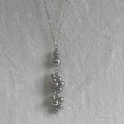 Silvertone Beaded And Rhinestone Statement Necklace Fashion Jewelry Costume