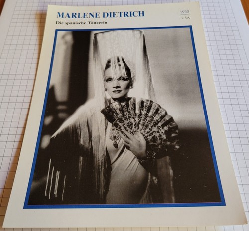Schauspielerin MARLENE DIETRICH | Film-Star-Foto / Sammelbild-Karte #28084