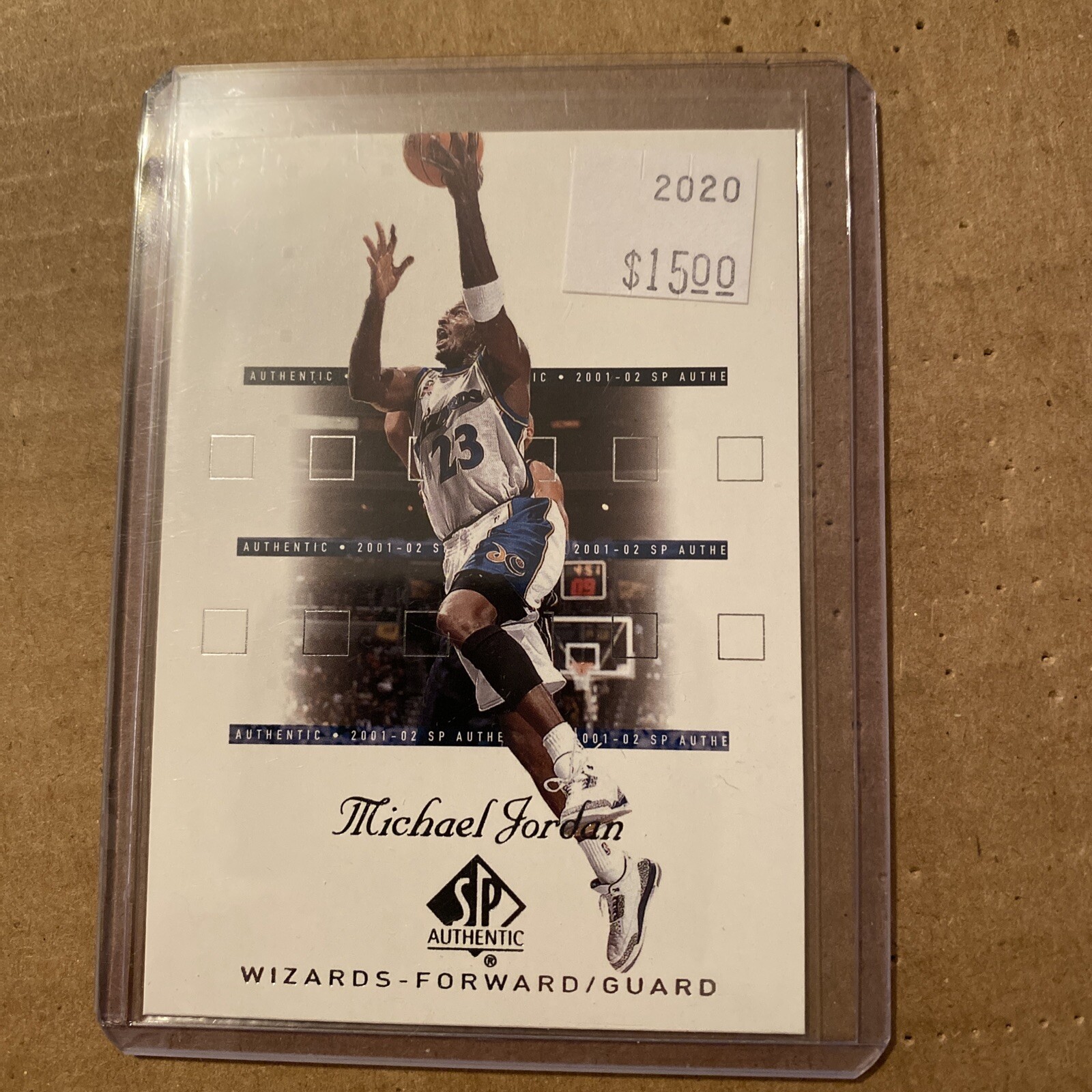 2001-02 SP Authentic #90 MICHAEL JORDAN Washington Wizards Basketball