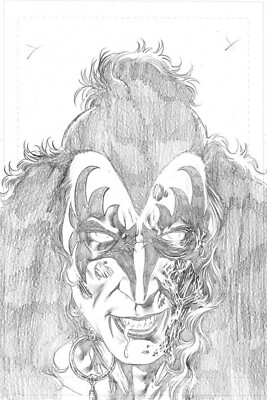 KISS Zombies #1 2019 Buchemi Virgin 1:15 FOC Sneak Peek Pencil Dynamite EB135