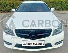 Mercedes C Class W204 AMG Front Grill Grille Gloss Black AMG C204 1 Fin
