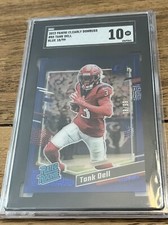 2023 Clearly Donruss Tank Dell RC Rated Rookie Blue /99 Texans SGC 10