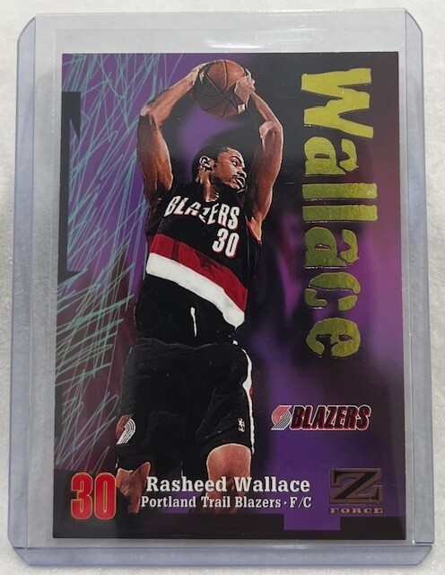 Rasheed Wallace 1997-98 SkyBox Z-Force Basketball card #60 Blazers
