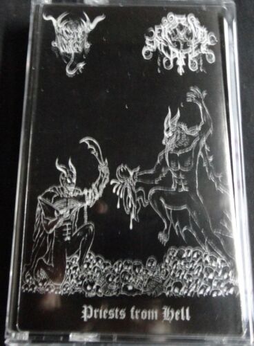 BLACK ANGEL / ETERNAL SACRIFICE - Priest from Hell. Split Tape - Picture 1 of 3