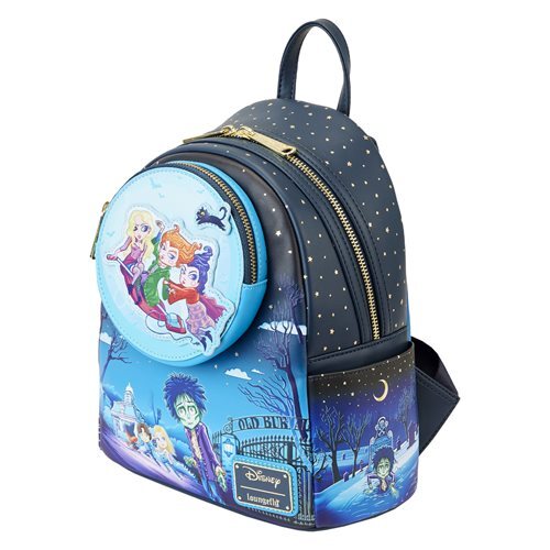 Loungefly Hocus Pocus Poster Glow-in-the-Dark Mini-Rucksack - Bild 2 von 6