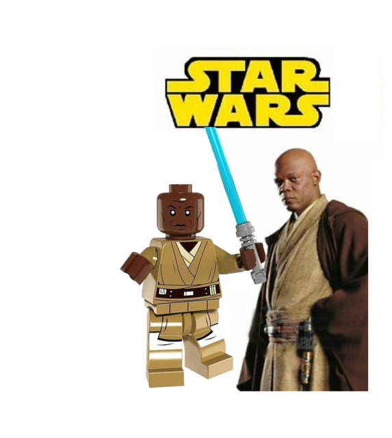 NEW STAR WARS JEDI MASTER MACE WINDU MINIFIGURE CLONE WARS USA SELLER