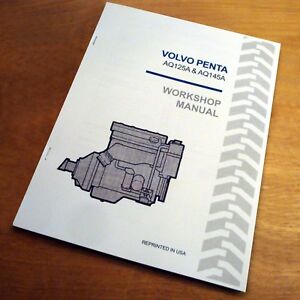 Volvo Penta AQ125A AQ145A Engine Service Repair Workshop Manual Book | eBay