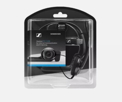 Seinnheiser Headset PC 7, USB, PC and Mac, Black