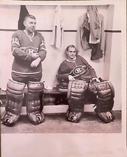1965 GUMP WORSLEY NHL HOCKEY PHOTO CHARLIE HODGE MONTREAL CANADIENS FORUM GOALIE