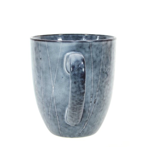 Target Project 62 SOLENE SQUARE - BLUE GRAY 16oz Mug Beige Lines Brown Specks - Picture 7 of 11