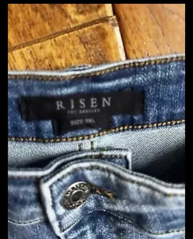 Risen Jeans Womens 3XL Style: XRDP1282 Medium Wash Stretch High Rise Crop - Image 4 of 4