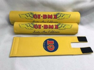 Old School BMX G T PRO Pad Re Made Sets frame handlebar stem white