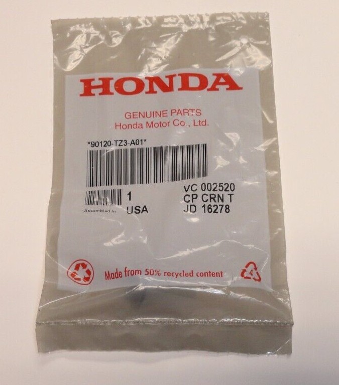 1 )GENUINE HONDA 90120-TZ3-A01 Splash Shield Screw (M6 x 25 Anti