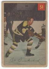 1954-55 PARKHURST HOCKEY #51 BILL QUACKENBUSH - GOOD+/VG-