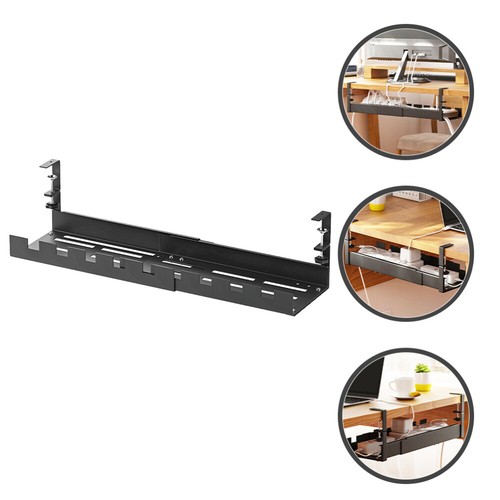 Kabelmanagement-Rack Büro Kabelfach Unter Dem Schreibtisch Drahtorganisator - Photo 6/11