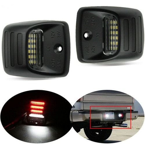 Best 2Pcs LED License Plate Light Lamp For Toyota Tundra 03-13 Tacoma 05-15 - Picture 7 of 11