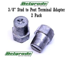 Threaded 3/8" Battery Stud to Top Post Adapter Conversion 2 Pack (8-6421)