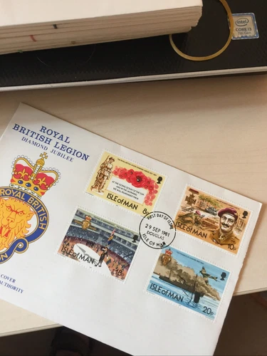 Isle of Man Stamps Royal British Legion 1981 first day cover Unaddressed