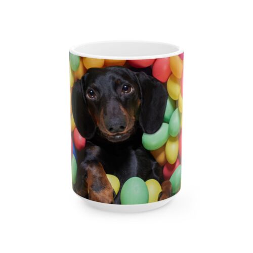 Springtime Paws: tazza ceramica cucciolo in uovo di Pasqua prato - Foto 8 di 11