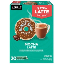 The Original Donut Shop Mocha One-Step Latte Single Serve Coffee 20 Count