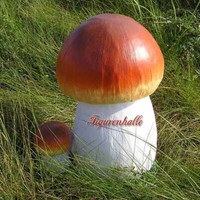 Gartenfigur Gartenzwerg Pilz Wald Figur Statue Deko Champigno Garten Rasen Natur
