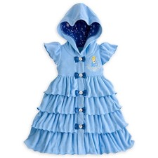 Disney Store Princess Cinderella Girl Swimsuit Hooded Cover Up Size 5/6