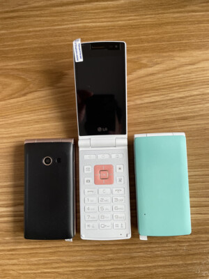 Unlocked LG Wine Smart D486 Flip Phone - 4G LTE, Android, 3.5" Screen, Keyboard, 1 Year Warranty