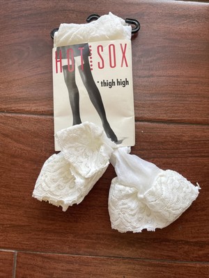 New Hot Sox White Lace Stay Up Thigh High Stockings Sexy Pantyhose