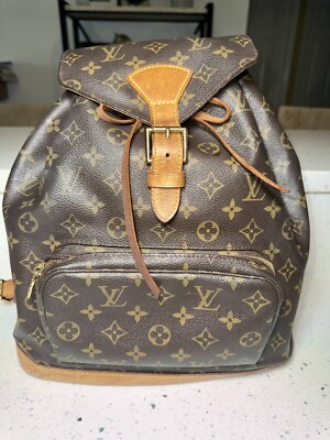 Gorgeous Authentic Vintage Louis Vuitton Montsouris Monogram GM Backpack