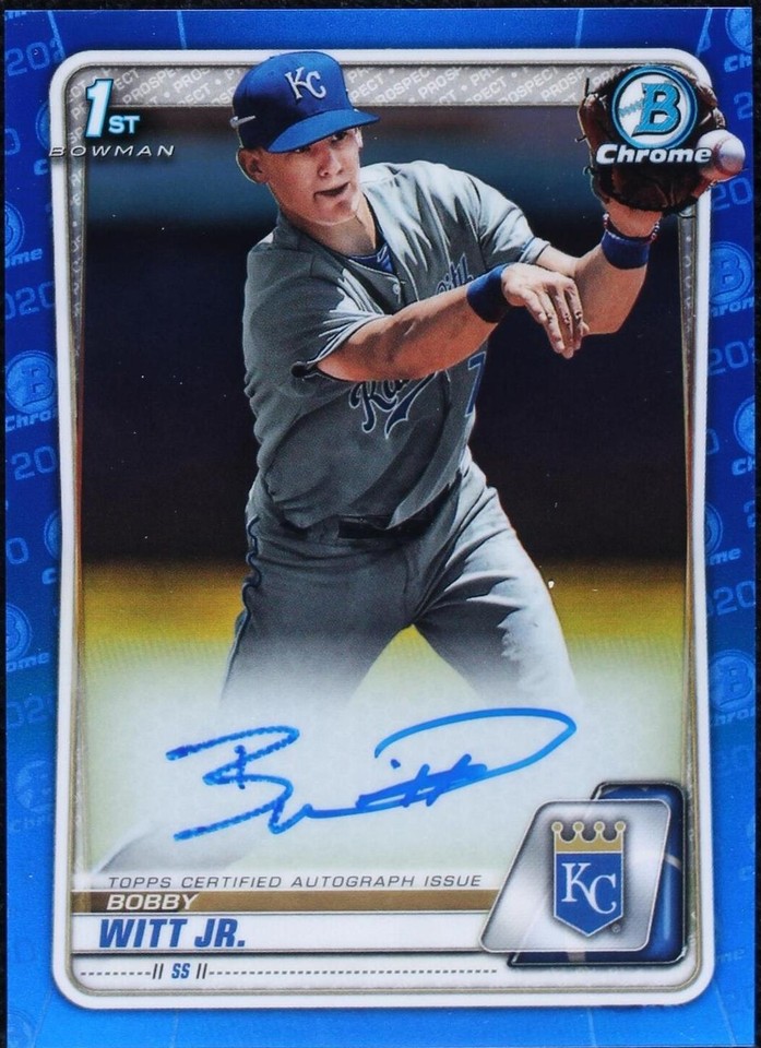 2020 Bowman Chrome Sapphire Edition - Bobby Witt Jr. #BSPA-BWJ - 1 of 1