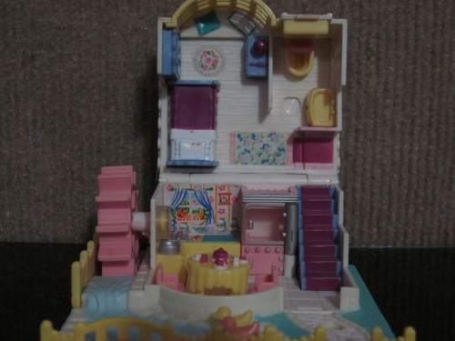 Vintage Polly Pocket Grandma's Cottage 1994 Pollyville Bluebird No Figures