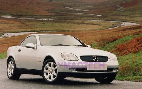 97-04 MERCEDES BENZ SLK R170 AMG Clase SLK Para Parrilla Delantera 2-FIN Negro Brillante - Imagen 8 de 9