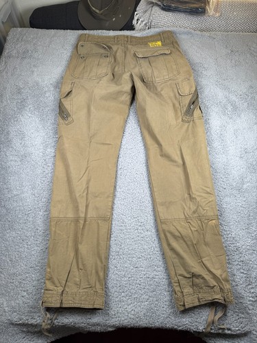 Vintage Diesel Brown Cotton Multipocket Button Fly Cargo Pants Army Men's W34x34 - Picture 5 of 14