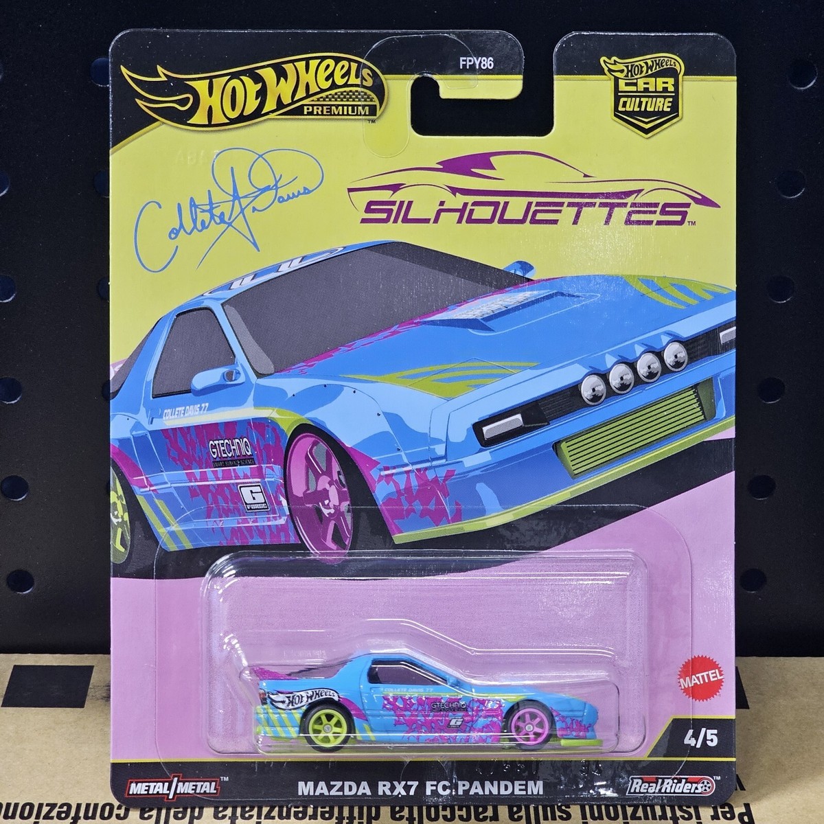 ミニカー Hot Wheels Silhouettes Mazda rx-7 FC 2025 HOT WHEELS PREMIUM SILHOUETTES MAZDA RX7 FC PANDEM NO 4