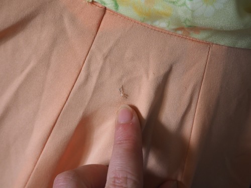VTG 70s Sherbet Orange Sleeveless Bow Collar Summer Party Prom Maxi Dress Sz M - Picture 13 of 13
