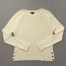 LRL Lauren Jeans Co Ralph Lauren Knit Sweater Women’s Large Cream Angora Blend L