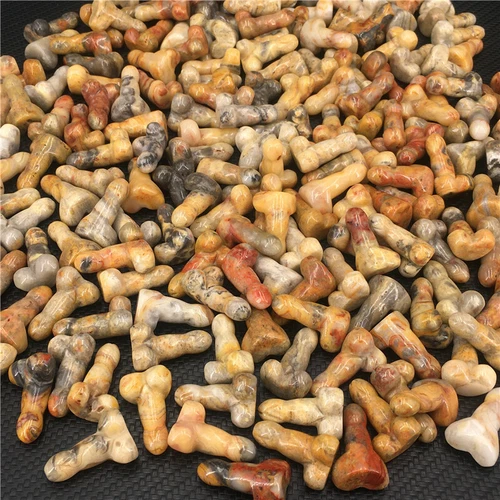 Wholesale Natural mix mini Penis Carved quartz Crystal Massager Wand Healing - Picture 271 of 296