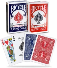 Back Playing Cards, Standard Index, Poker Cards, Premium Playing Cards, Red & B