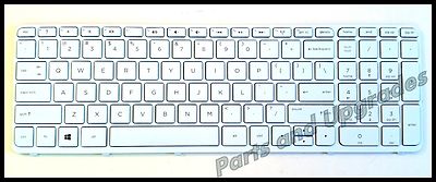 HP 15-E 15-G 15-N 15-R 15-S US Keyboard White W/Frame PK1314D1A00 PK1314D2A00 NW