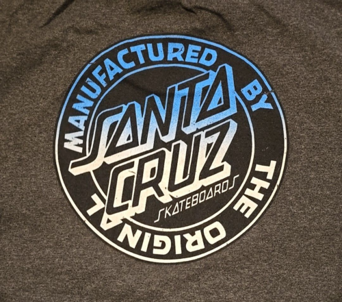 Santa Cruz Skateboards Herren Large Logo T-Shirt Grau Kurzarm - Bild 6 von 6