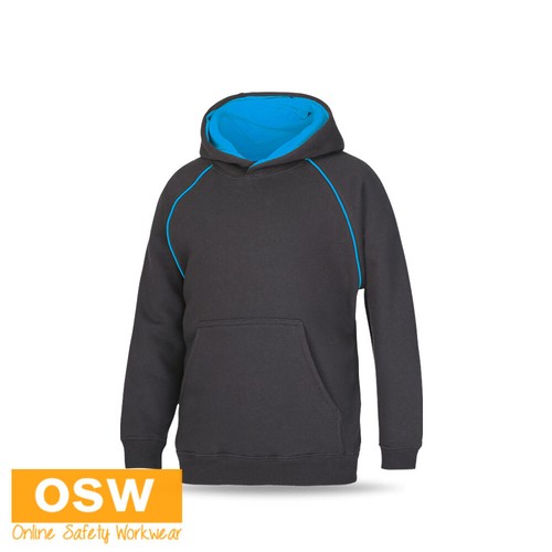 Kids & Adults Contrast Fleecy Hoodie No Drawcord on Kids Sizes Classic Fit 3CFH - Picture 39 of 58