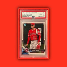 SHOHEI OHTANI PSA 10 2018 BOWMAN CHROME #1 ROOKIE RC CARRYING BAG VARIATION SSP